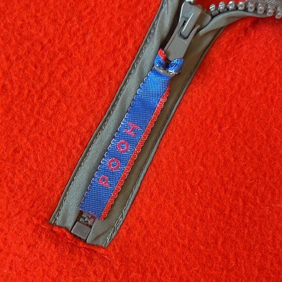 Vintage Disney orange Pooh pull over fleece orange size medium 90s fleece - Picture 4 of 8